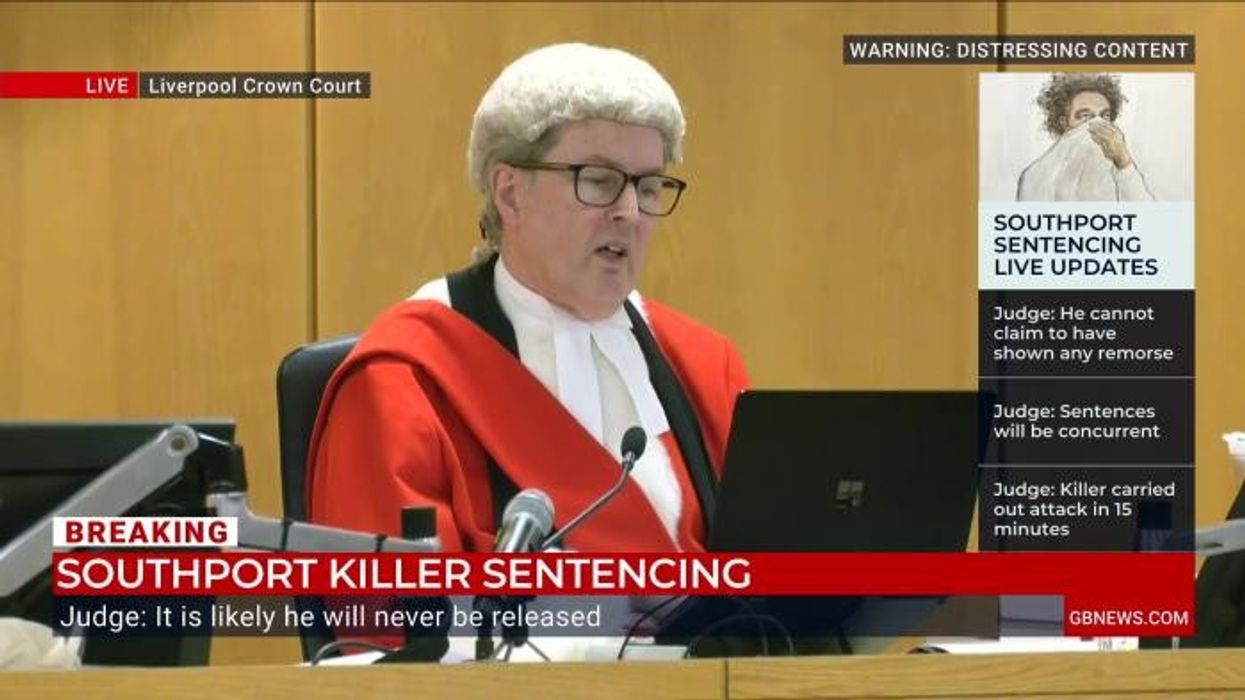 WATCH: Moment Axel Rudakubana is sentenced to life in prison with minimum of 52 years