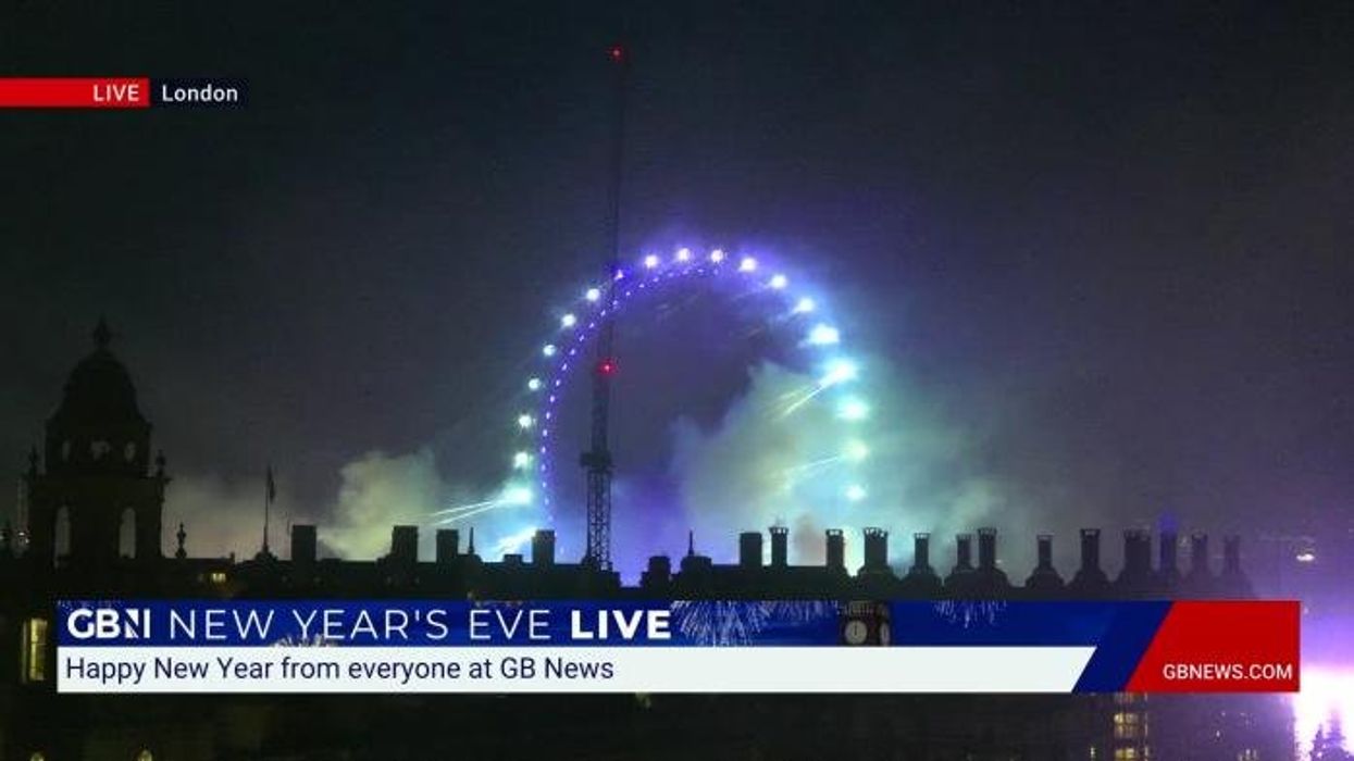 Watch moment GB News stars belt out Auld Lang Syne - before being joined by very special guests