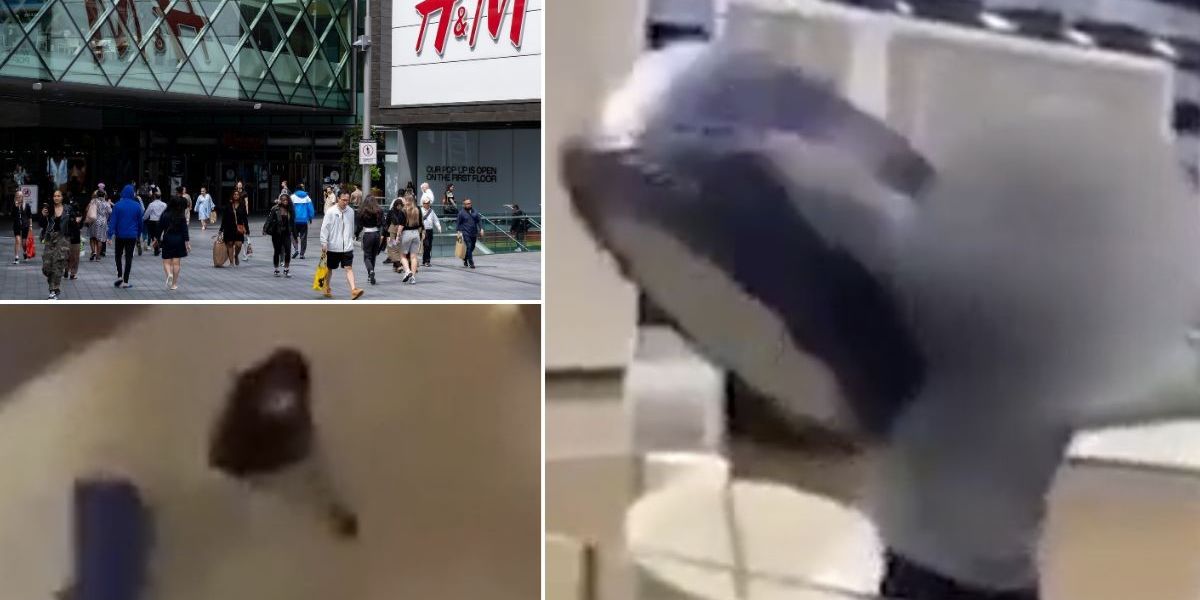 NextImg:Police arrest two teens after large chair hurled from third floor of shopping centre