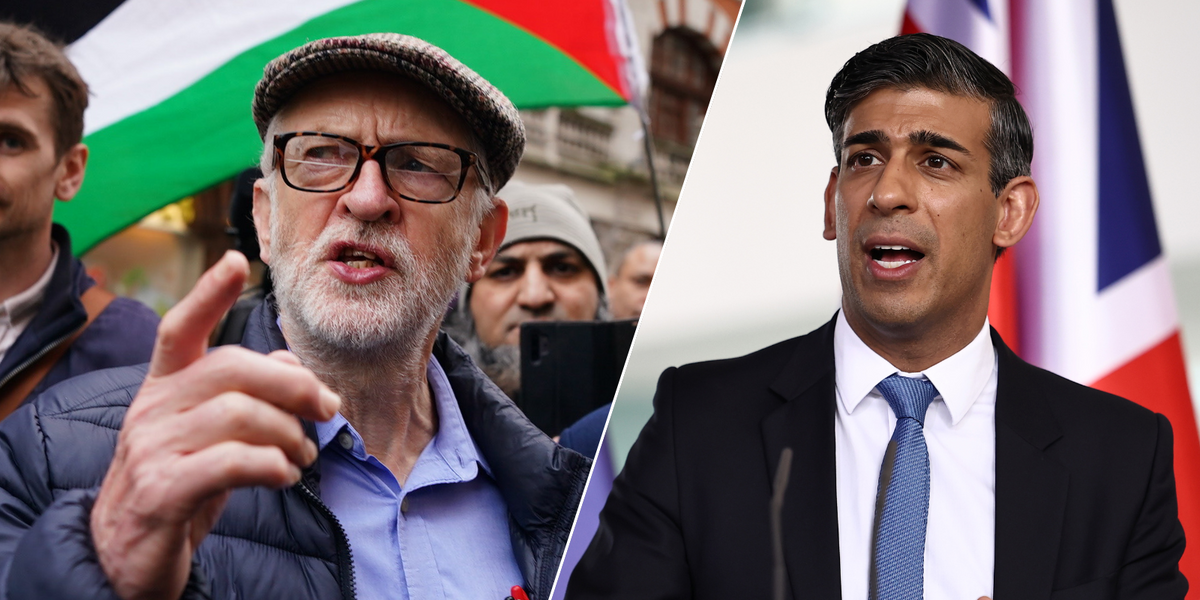NextImg:Jeremy Corbyn blasts 'fascist' Rishi Sunak and claims Brits WANT higher immigration