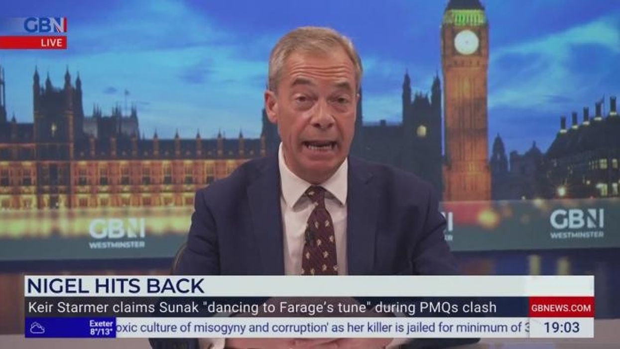 If you want to have a fight with me over antisemitism Keir Starmer - any day of the week, says Nigel Farage