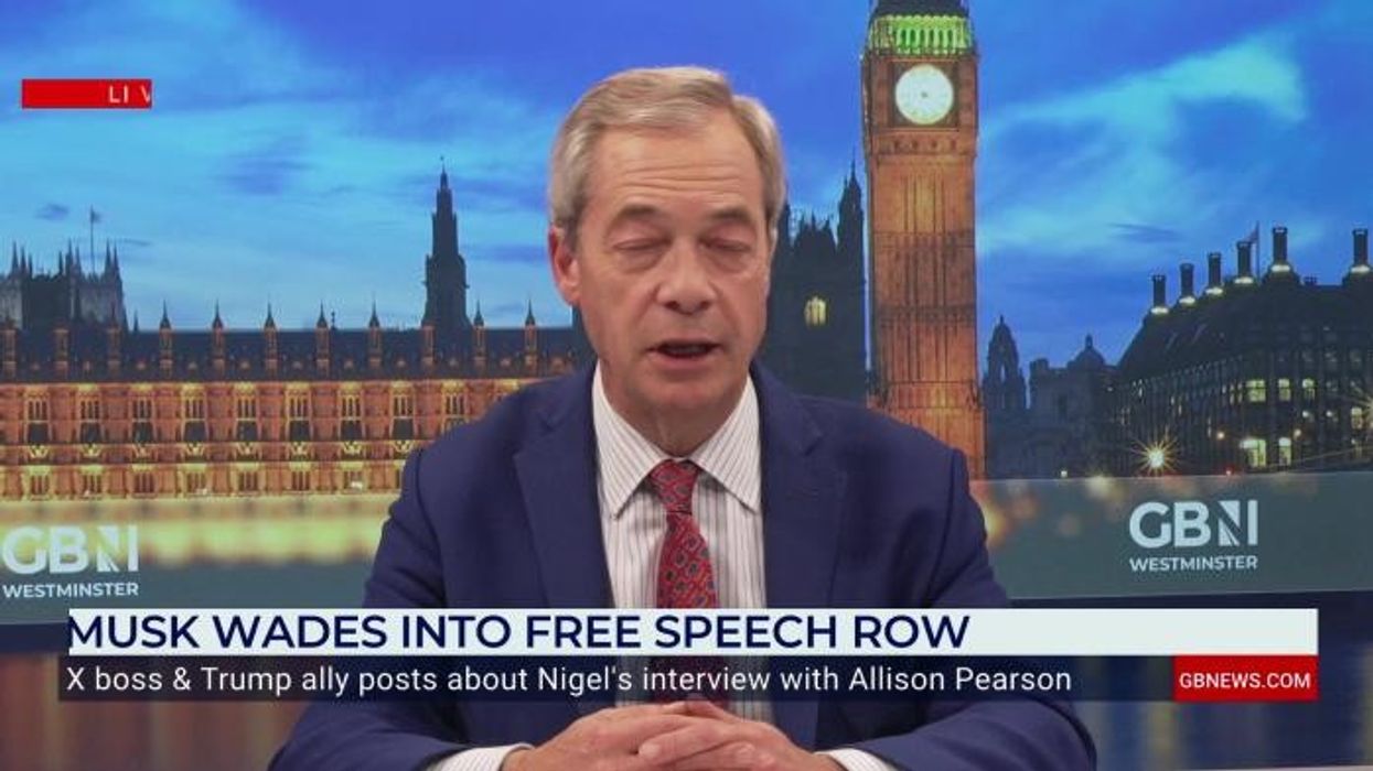 WATCH: Nigel Farage issues message of thanks to Elon Musk