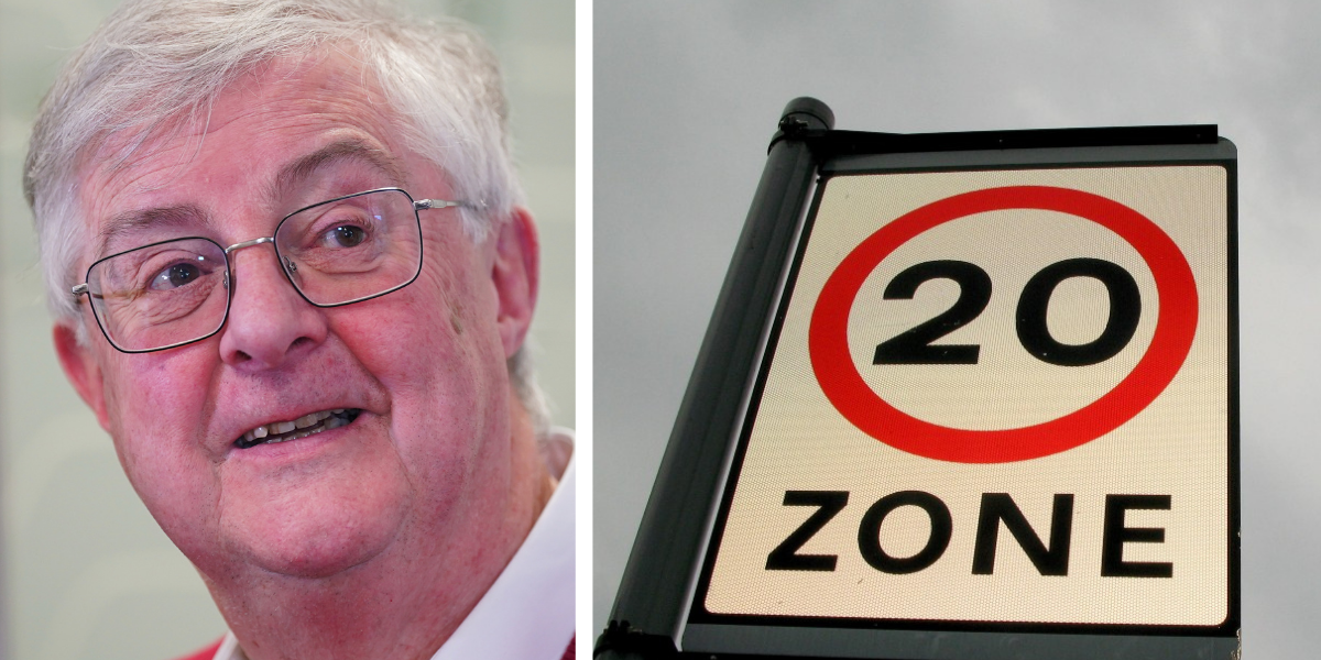 NextImg:Mark Drakeford defends 20mph speed limits for 'saving lives' despite furious backlash from drivers