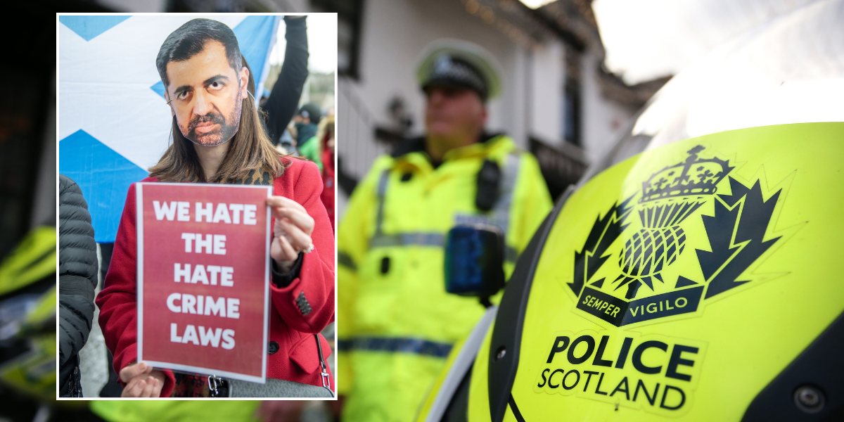 NextImg:Police Scotland 'can't cope' as hate crime complaints set to outnumber total for ALL other offences with 8,000 in first week