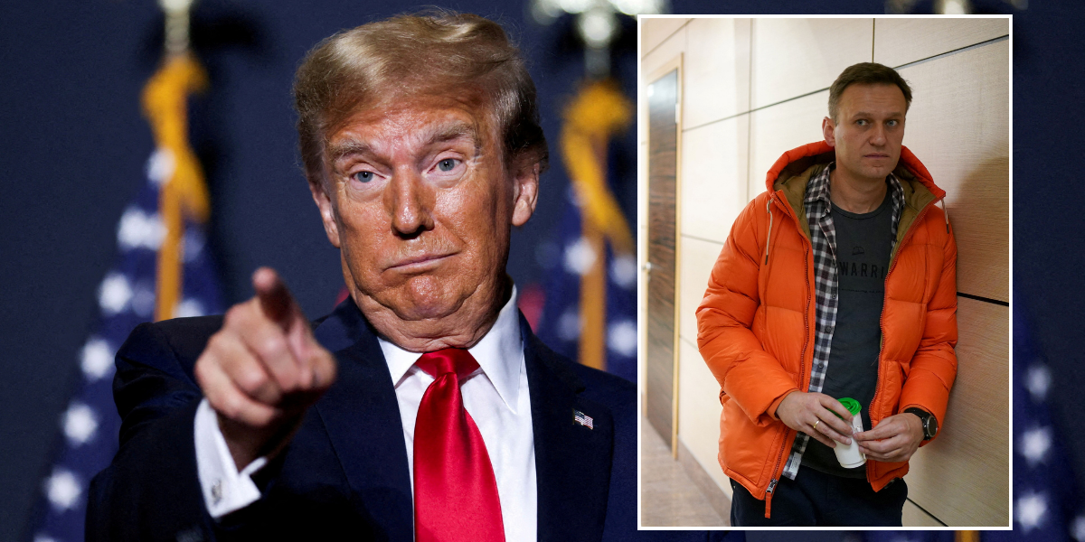 NextImg:Donald Trump claims he's the same as Navalny as he slams 'grossly unfair courtroom decisions'