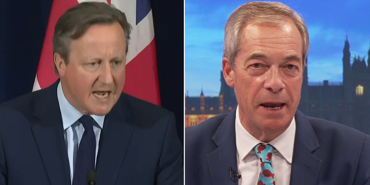 NextImg:Nigel Farage shares glee as David Cameron ‘eats humble pie’ after Trump comments