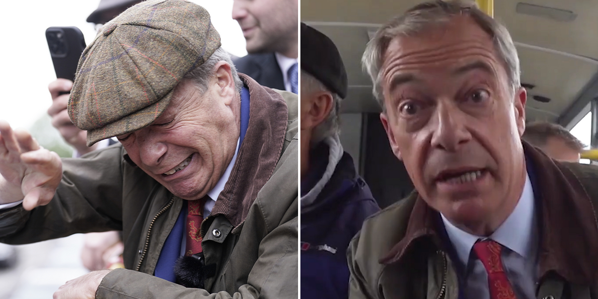 NextImg:Nigel Farage fumes ‘violent youngsters are stopping me’ after cement attack
