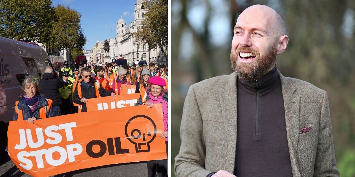 NextImg:Jailed Just Stop Oil protester boasts of 'very good vegan food' in prison where he passed time reading philosophy and poetry