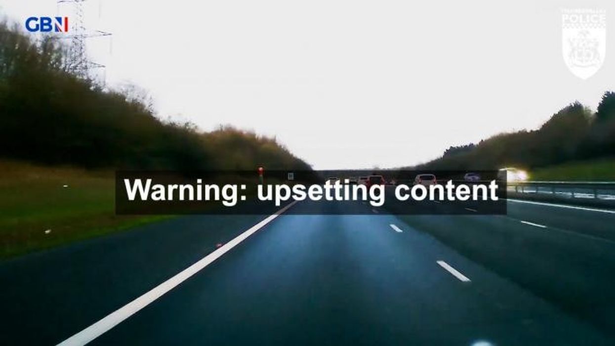 M40 drunk driver sped 100mph down motorway with young child sat in backseat in 'gut-wrenching' footage