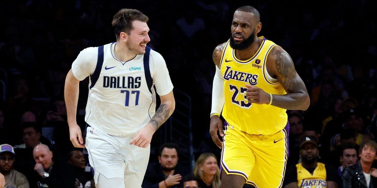 NextImg:LeBron James issues four-word angry response to blockbuster Anthony Davis and Luka Doncic trade
