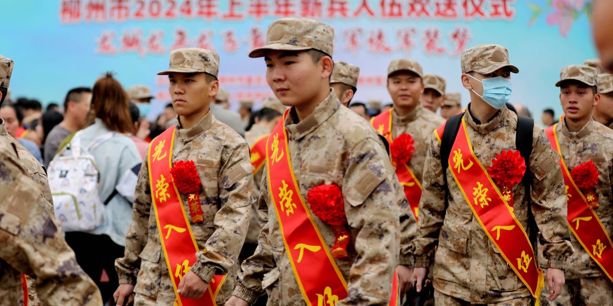 NextImg:China 'could invade Taiwan in next three years' and is building its military in scale 'not seen since WWII'