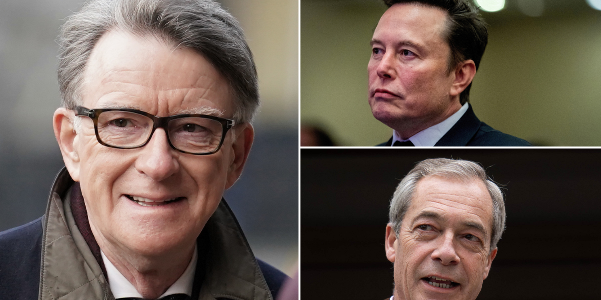 NextImg:'Swallow your pride!' Peter Mandelson to 'enlist' Nigel Farage for help in winning over Trump and Musk