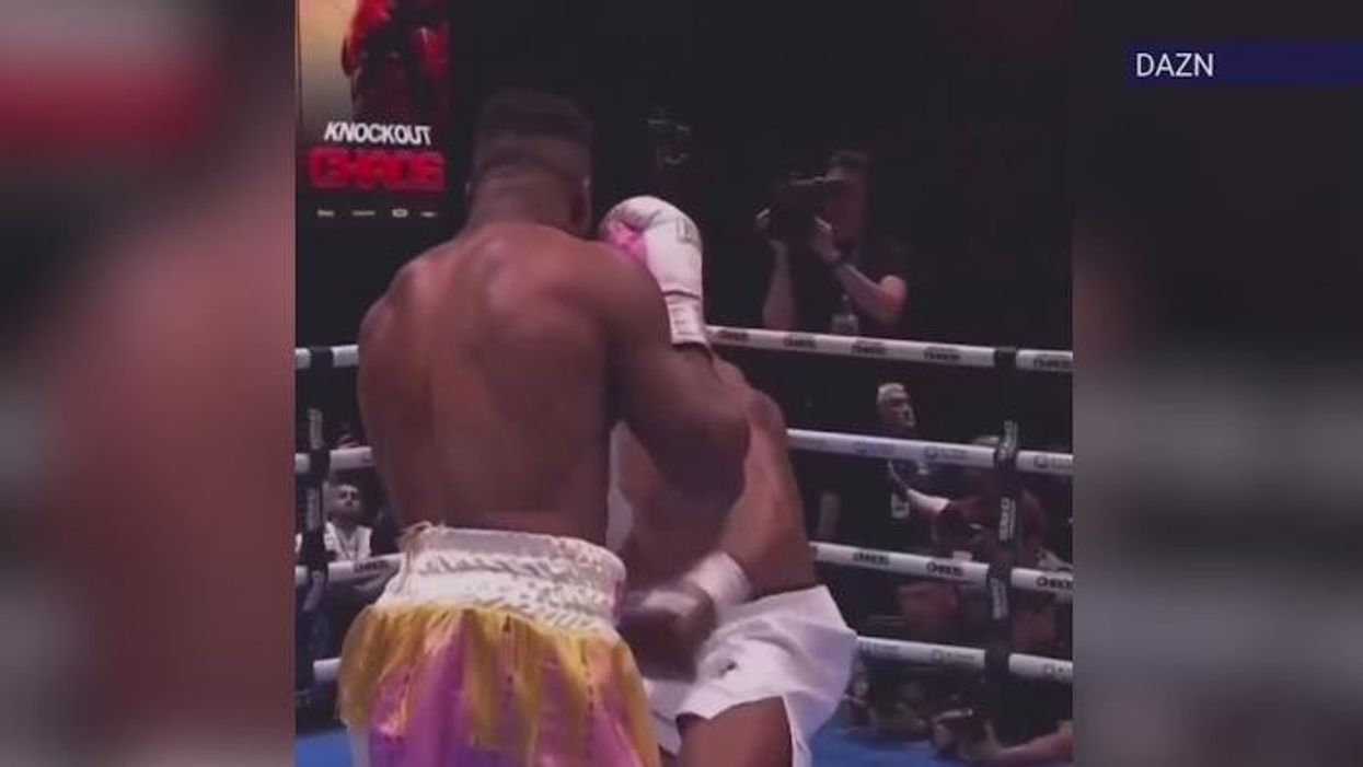 Francis Ngannou apologises to boxing fans after being brutally beaten in just two rounds by Anthony Joshua