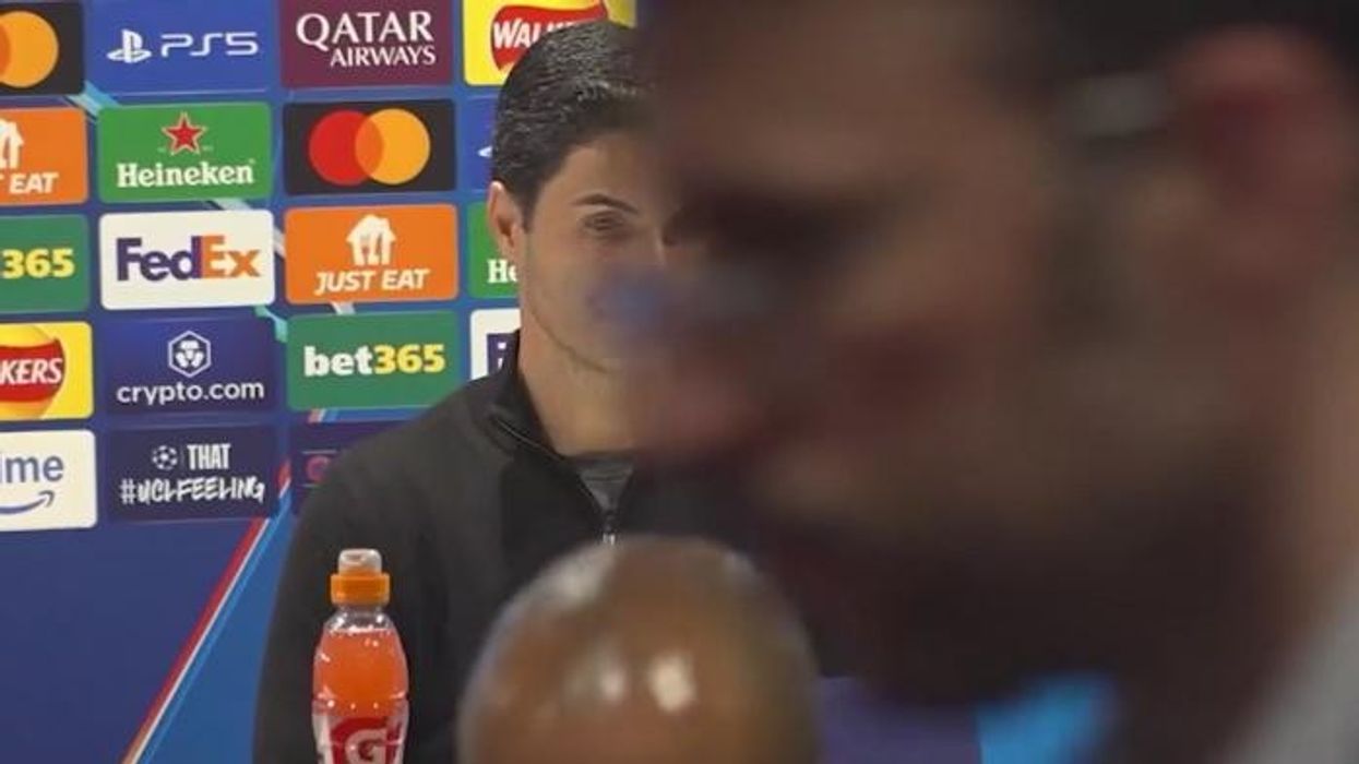 Mikel Arteta forced to intervene after Arsenal staff member raged on the touchline in PSG defeat