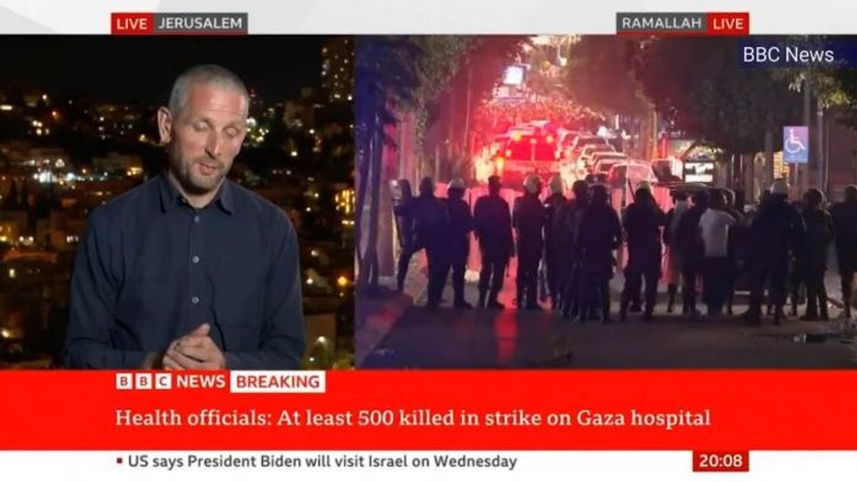 BBC under fire AGAIN over reporter's 'shameful haste' as he pins blame on Israel for hospital blast