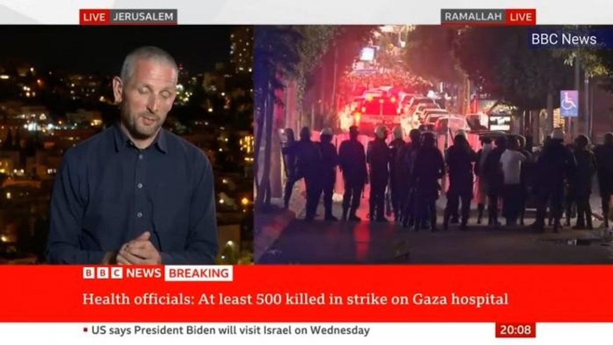 BBC under fire AGAIN over reporter's 'shameful haste' as he pins blame on Israel for hospital blast