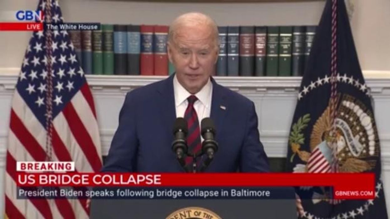 Joe Biden in awkward gaffe as he makes completely false claim about Baltimore bridge