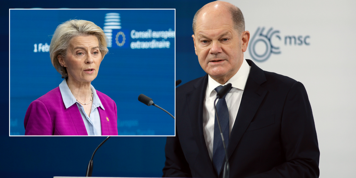 NextImg:EU cracks as Olaf Scholz 'categorically against' Ursula von der Leyen becoming Nato chief as her 'tough' stance on Putin would be a 'disadvantage'
