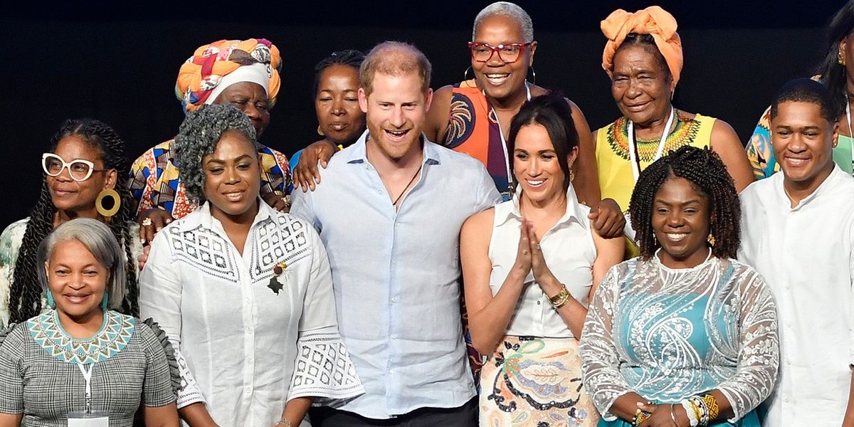 NextImg:Harry and Meghan are 'exploiting the gap on the royal balcony' with Colombia tour: 'Sussex brand is tanking!'