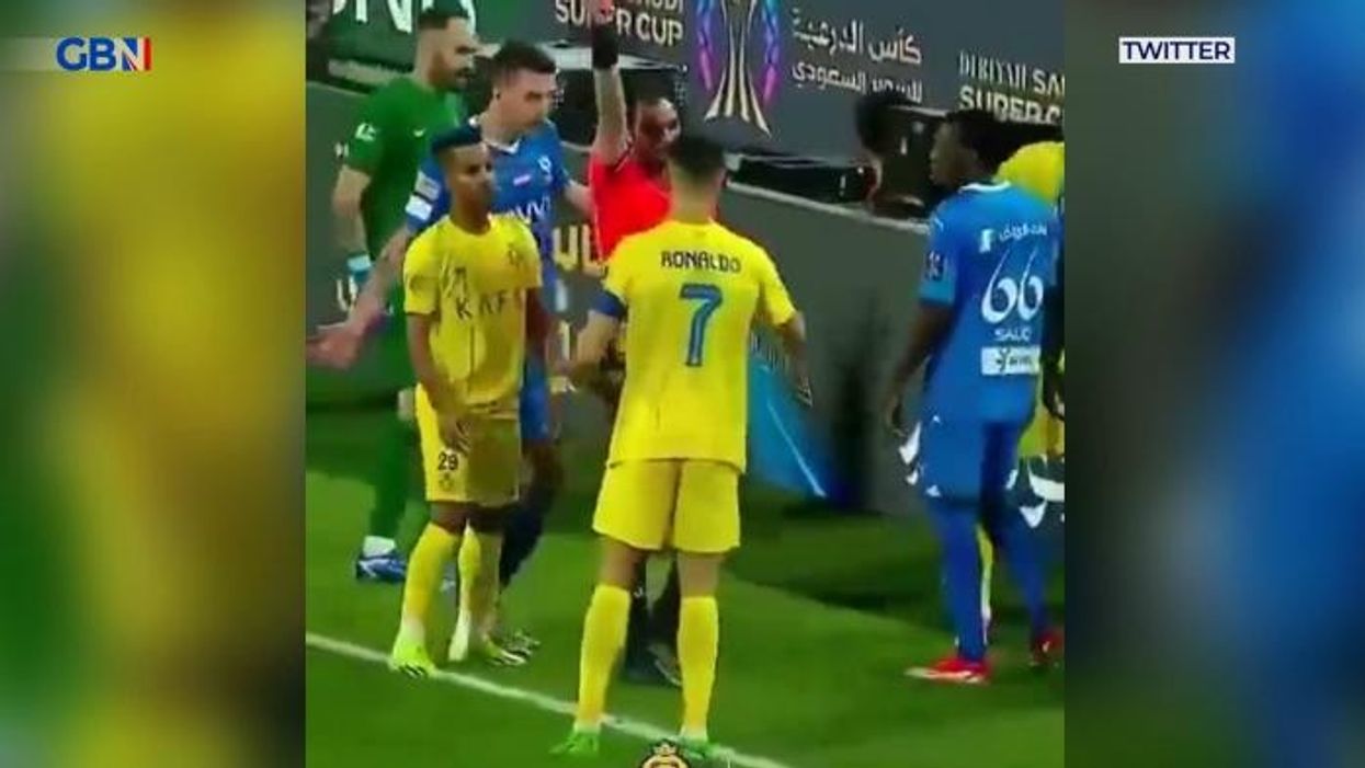 Cristiano Ronaldo appears to restrain himself from punching referee as rage boils over in Al-Nassr cup exit