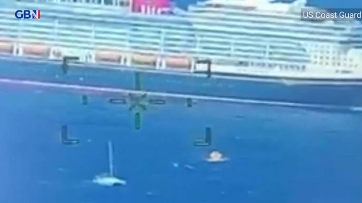 Disney cruise ship rescues four sailors from sinking 50ft catamaran