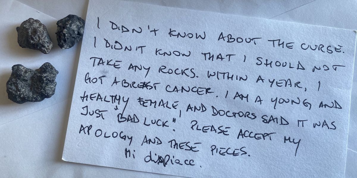 NextImg:Tourist who took rocks from Pompeii sends heartbreaking letter as she claims she fell victim to Roman 'curse'
