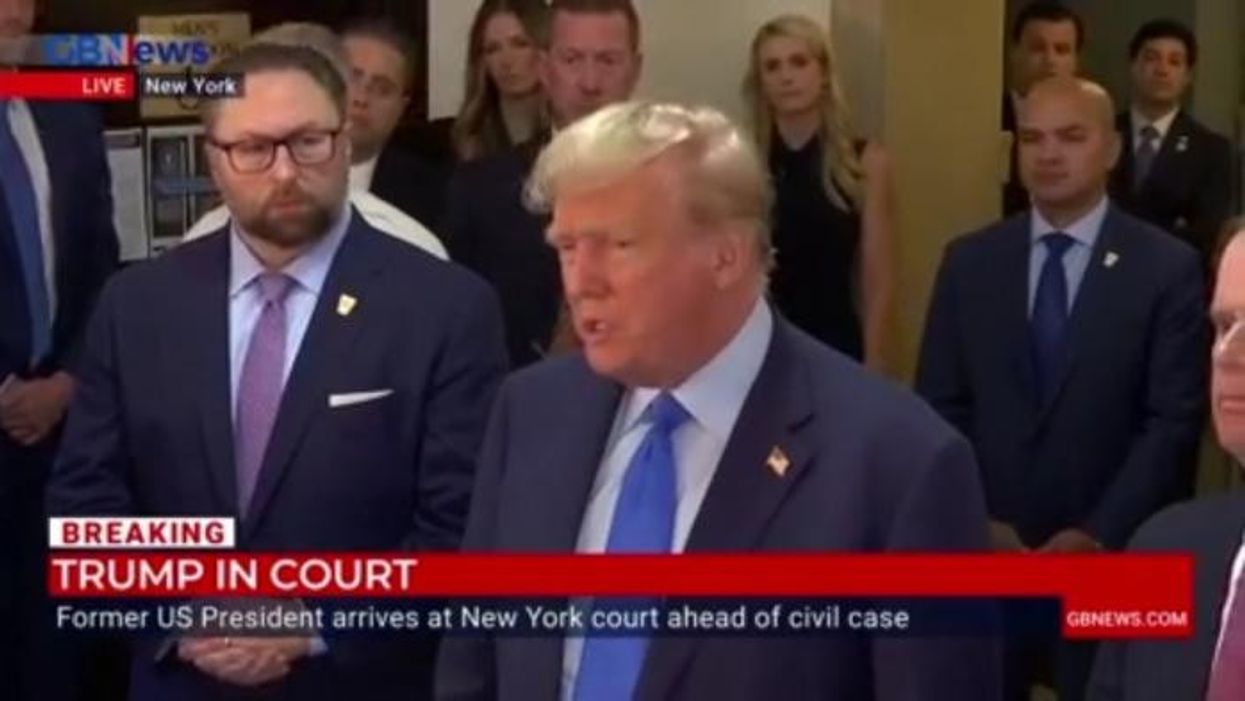 Donald Trump storms out of courtroom before being forced to cough up $83million in damages