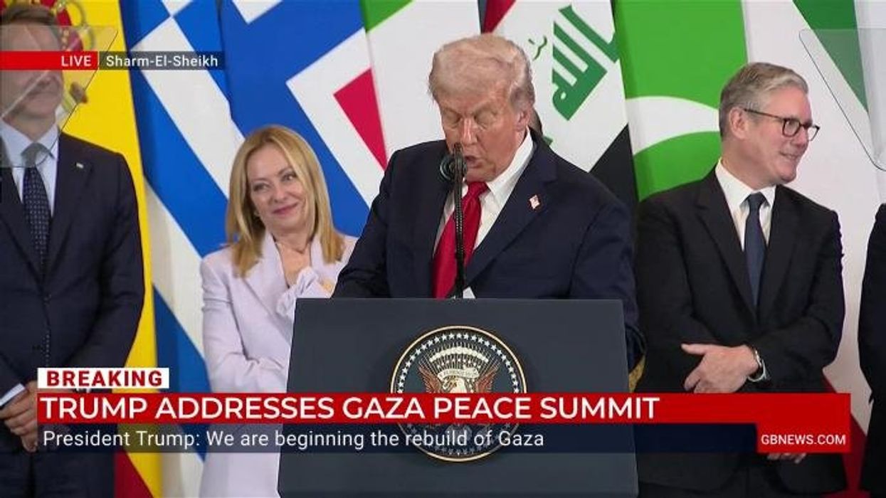 'Where is our friend?!' Donald Trump invites Keir Starmer to peace summit stage after signing Gaza deal