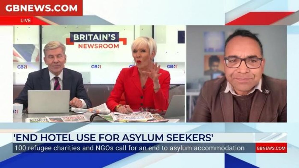 ‘Hang on!’: Tense GB News moment Andrew Pierce tears into campaigner calling for migrants to be given housing