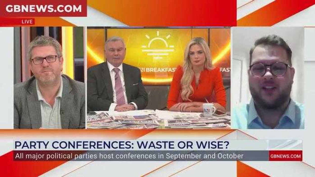 Moment Eamonn Holmes slaps down left-wing commentator after accusing GB News host of being a 'cynic': 'You don't live in the real world!'