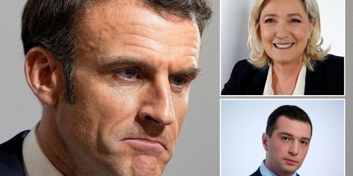 NextImg:Macron in peril as Marine Le Pen's party polls FAR AHEAD of French President's in latest shock poll