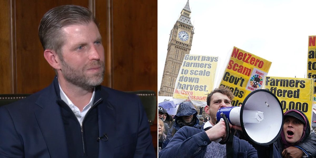 NextImg:Eric Trump warns of UK ‘revolt’ over Labour’s ‘war on farmers’ - ‘They’ve been totally mistreated’