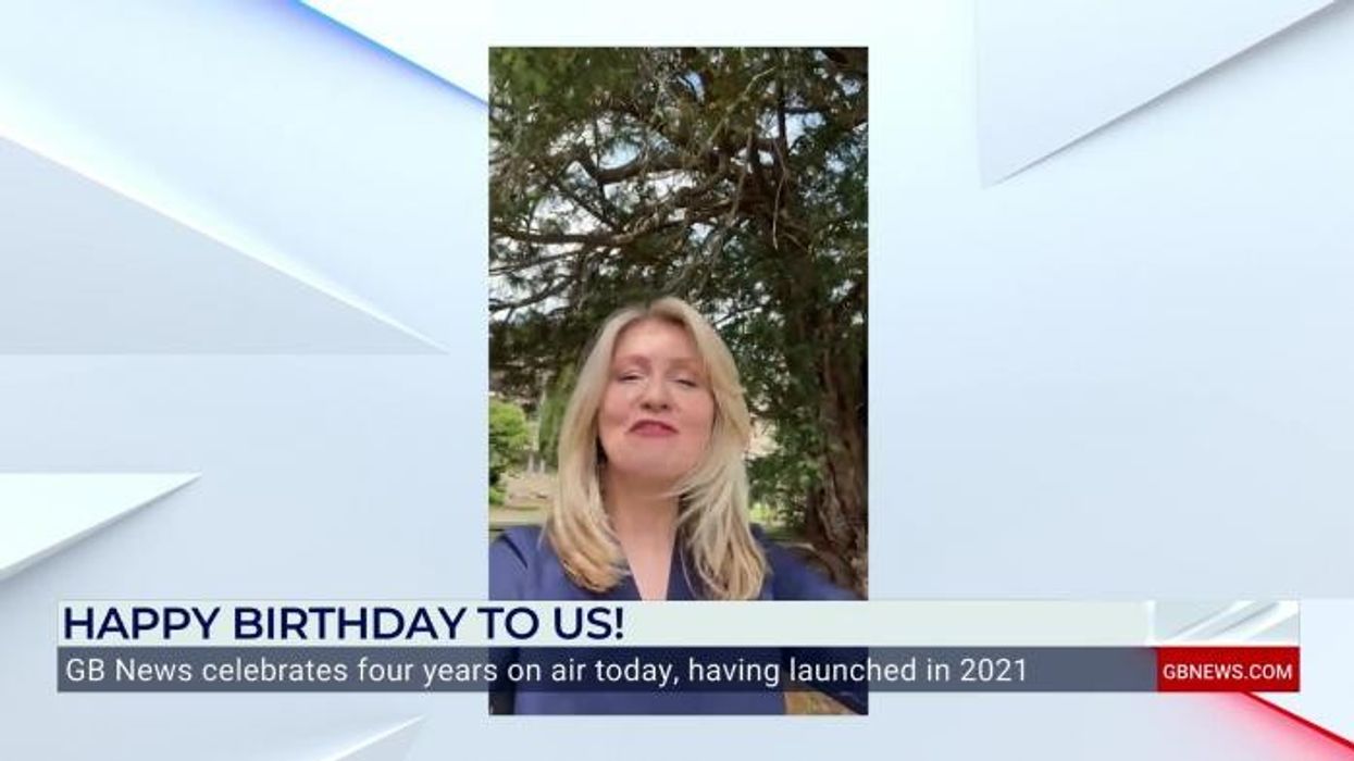 Esther McVey sends special birthday message to GB News as the People's Channel turns four