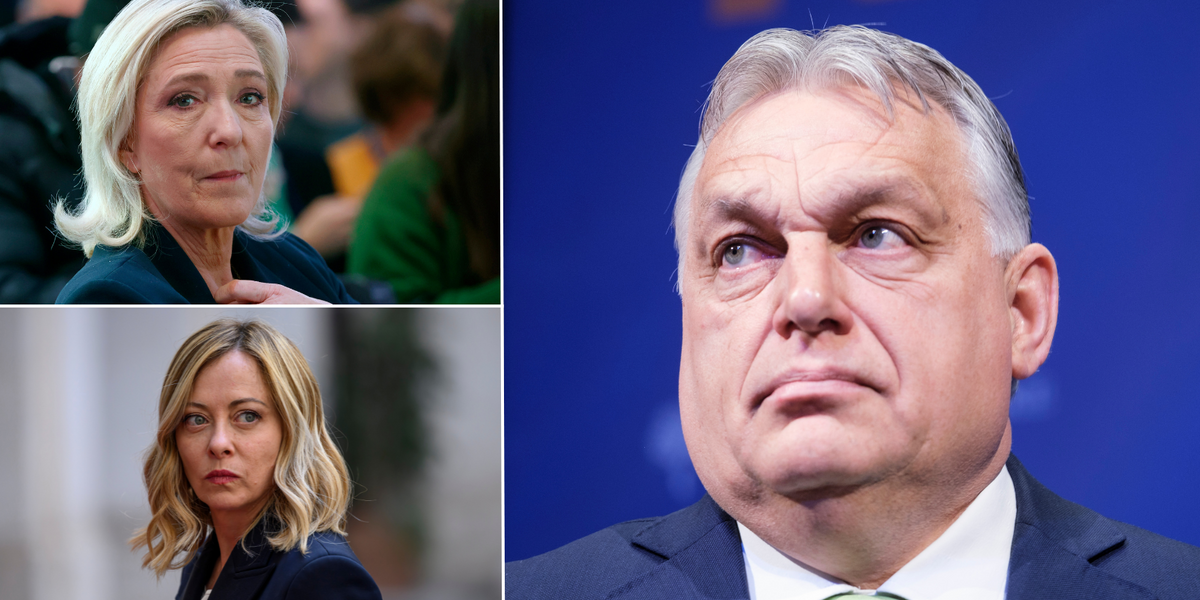NextImg:Viktor Orban wants to team up with Marine Le Pen and Giorgia Meloni in EU power struggle