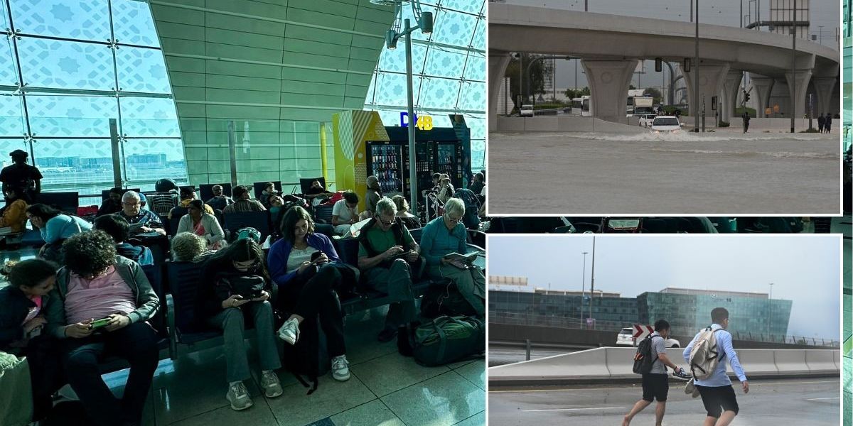 Dubai holiday from HELL: Travellers left in nightmare at airport for second day after worst fooding in 75 years