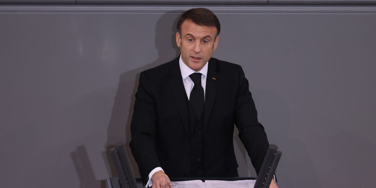 NextImg:Macron delivers heartbreaking eulogy for ‘dear friend’ in German after practicing for just ‘hour and a half’