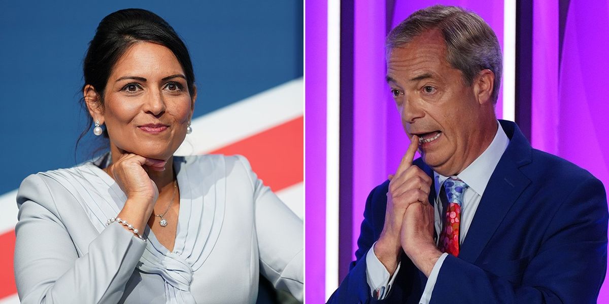 NextImg:Priti Patel 'feared the most' by Farage for Tory leadership: 'She can take the charge to Reform!'