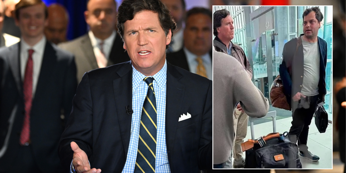 NextImg:US talk show host Tucker Carlson slammed as 'traitor' after being pictured in Russia ahead of 'sit-down interview with Putin'