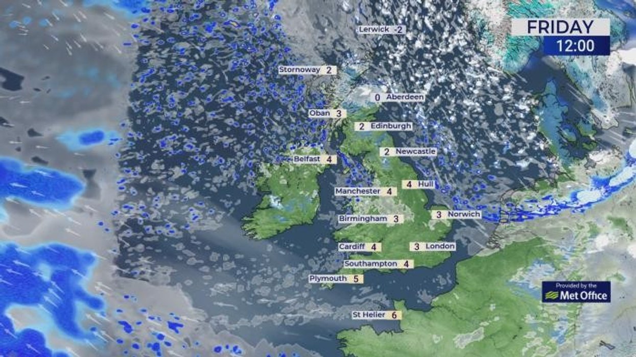 UK weather: Britain becomes 10-day 'battle-zone' as tropical Azores clash with Arctic blast while temperatures plummet