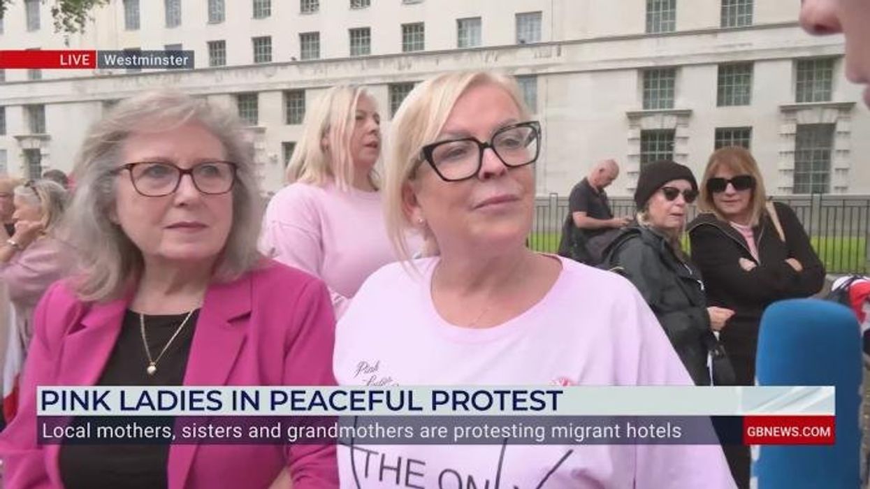 'Our children are not safe!' Epping's Pink Ladies descend on Westminster in fresh protest against migrant hotels