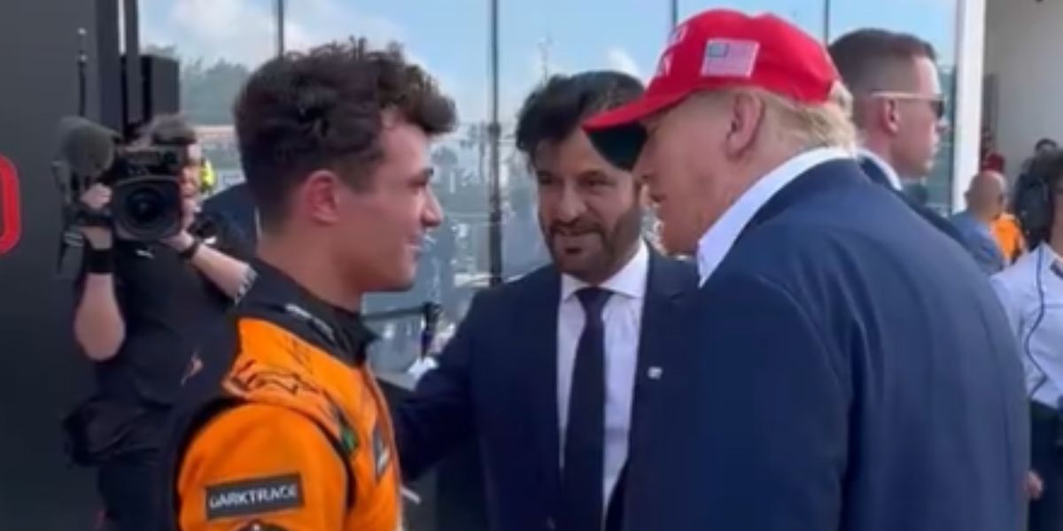NextImg:Donald Trump drops hint as Lando Norris reveals what former president told him after Miami Grand Prix win