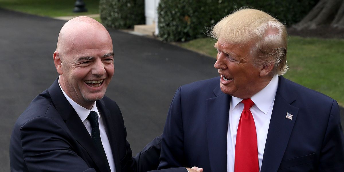 NextImg:Donald Trump congratulated by FIFA President Gianni Infantino for US election victory with World Cup message