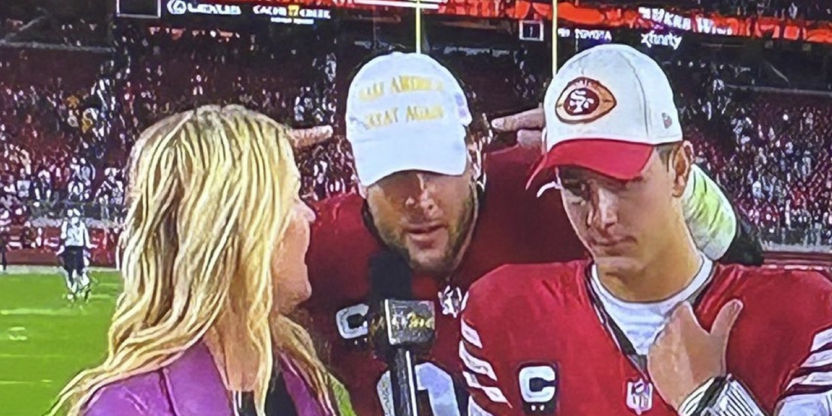 NextImg:NFL star Nick Bosa fined for wearing MAGA hat in support of Donald Trump