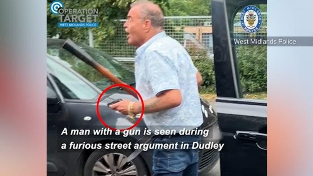 Great-grandfather pulls GUN on OWN family in heated residential street argument