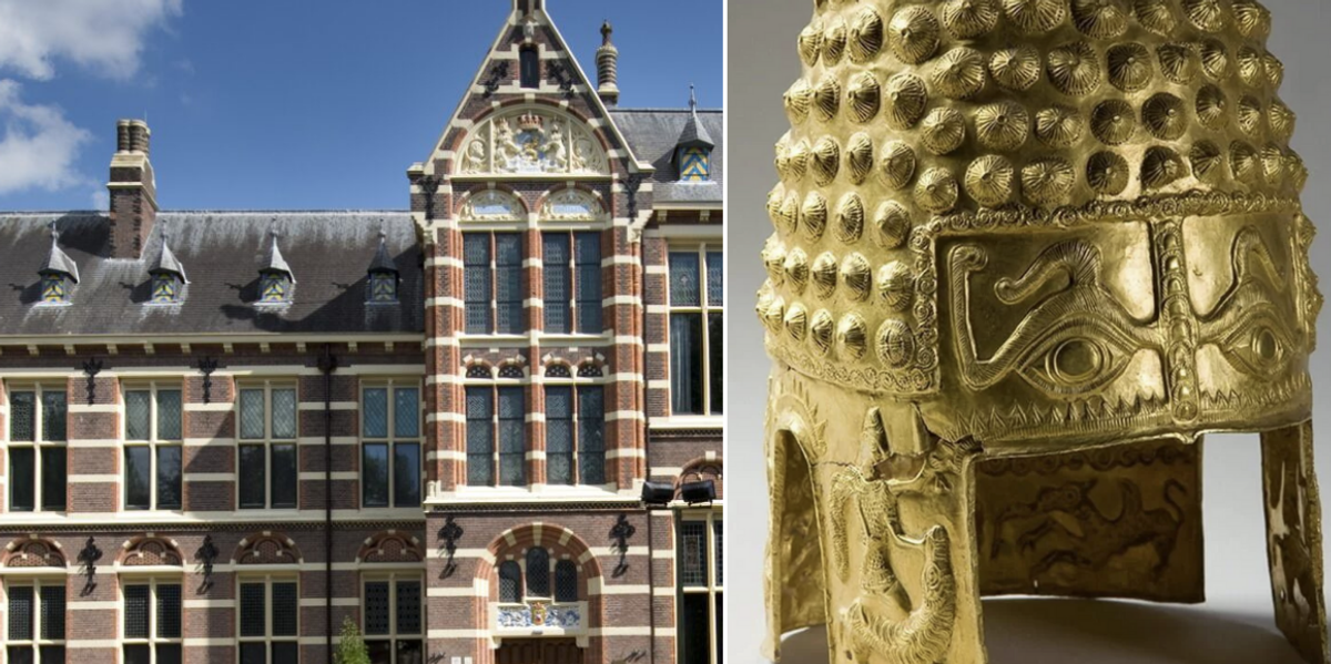 NextImg:Museum thieves used explosives to blast open door before making off with 2,500-year-old gold helmet