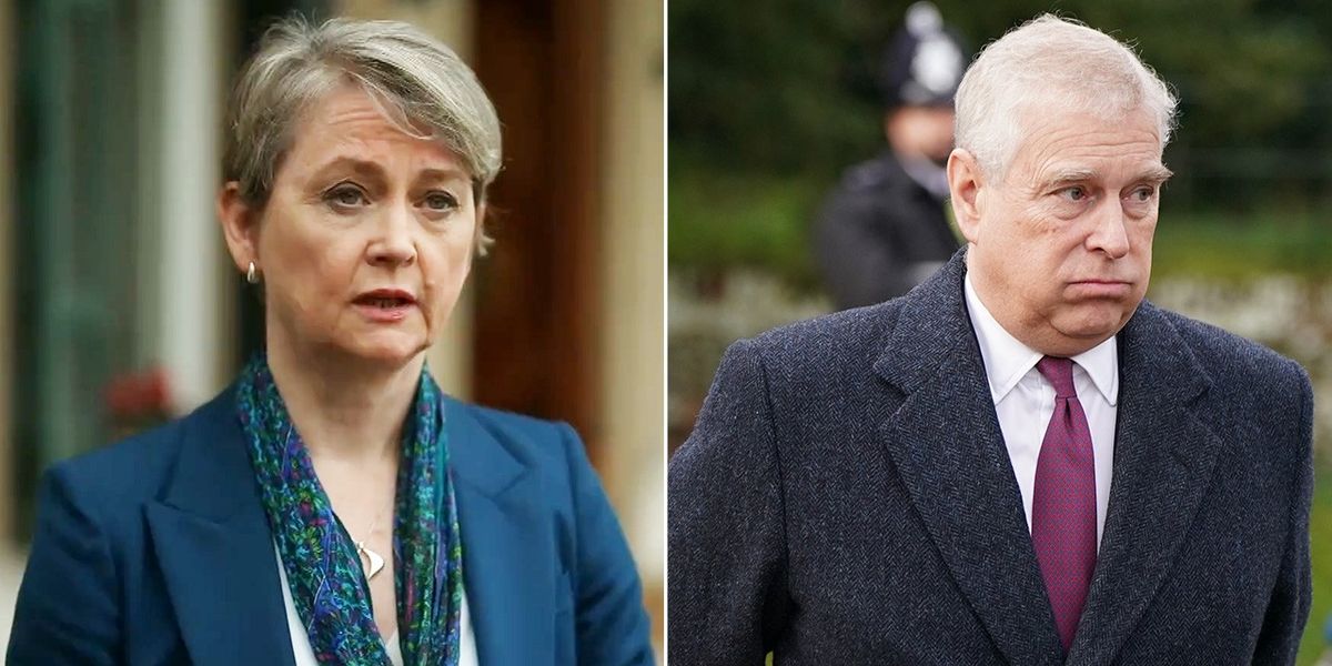 NextImg:Home Secretary Yvette Cooper makes feelings clear on Prince Andrew 'Chinese spy' connection