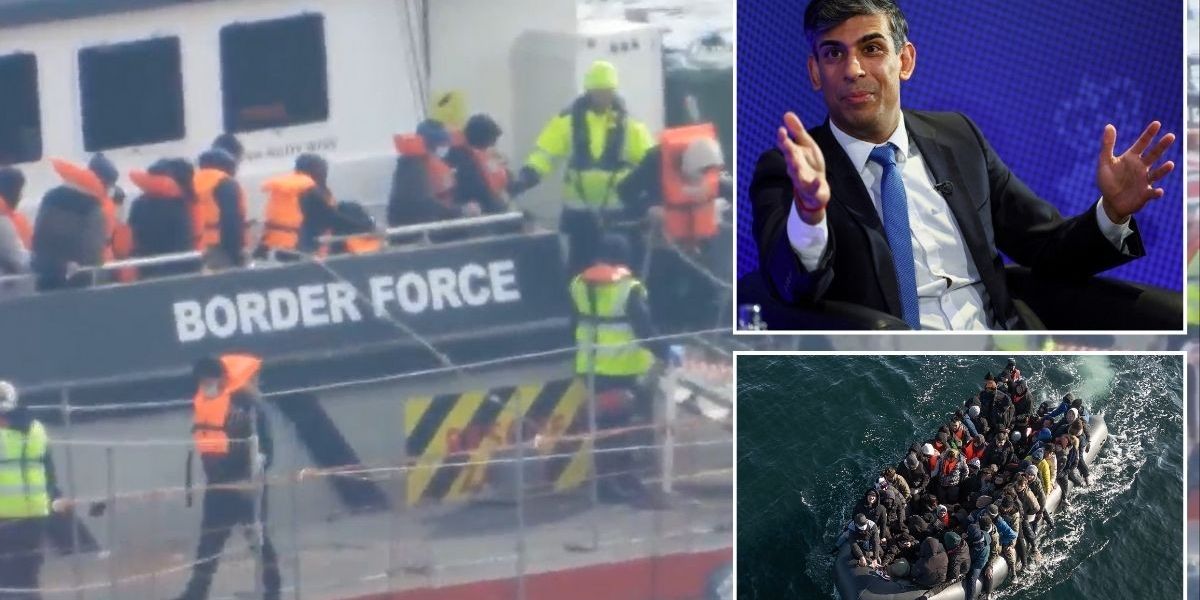 NextImg:Migrant crisis gets WORSE for Rishi Sunak with small boat arrivals up 25 PER CENT compared to last year