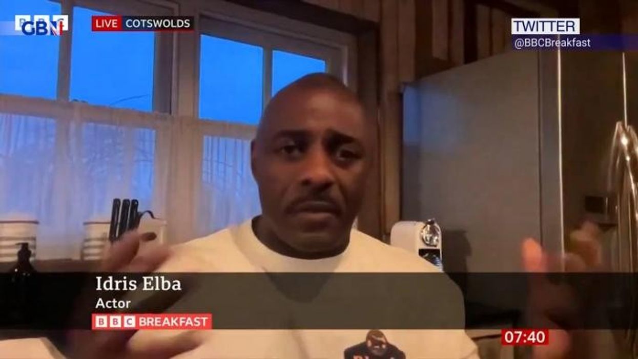 Idris Elba applauded for 'zombie knife ban' campaign - but BBC viewers distracted by 'odd' interview feature