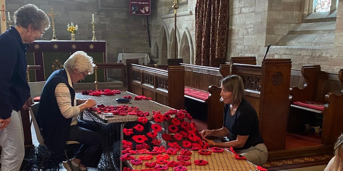 NextImg:Village 'blown away' as visitors from around UK visit Remembrance Poppy cascade