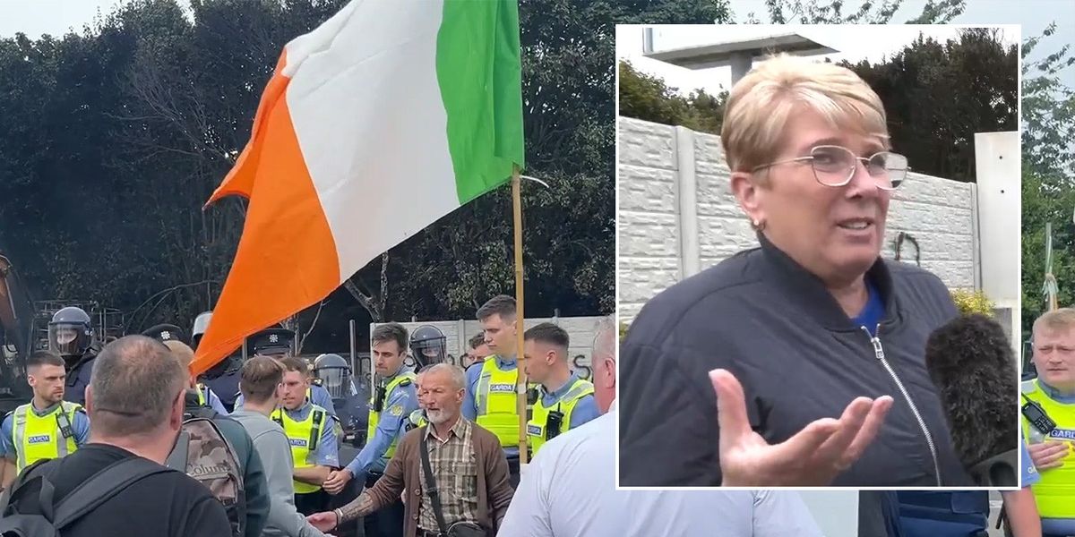 NextImg:‘I fear for my grandchildren!’: Dublin local speaks out as anti-immigration protest erupts
